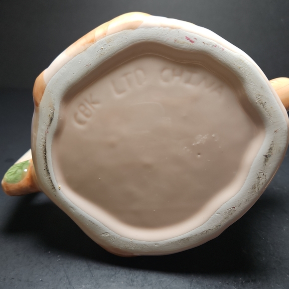 Vintage Ceramic Majolica Style Teapot With Cockatoo Bird Handle - Picture 5 of 8